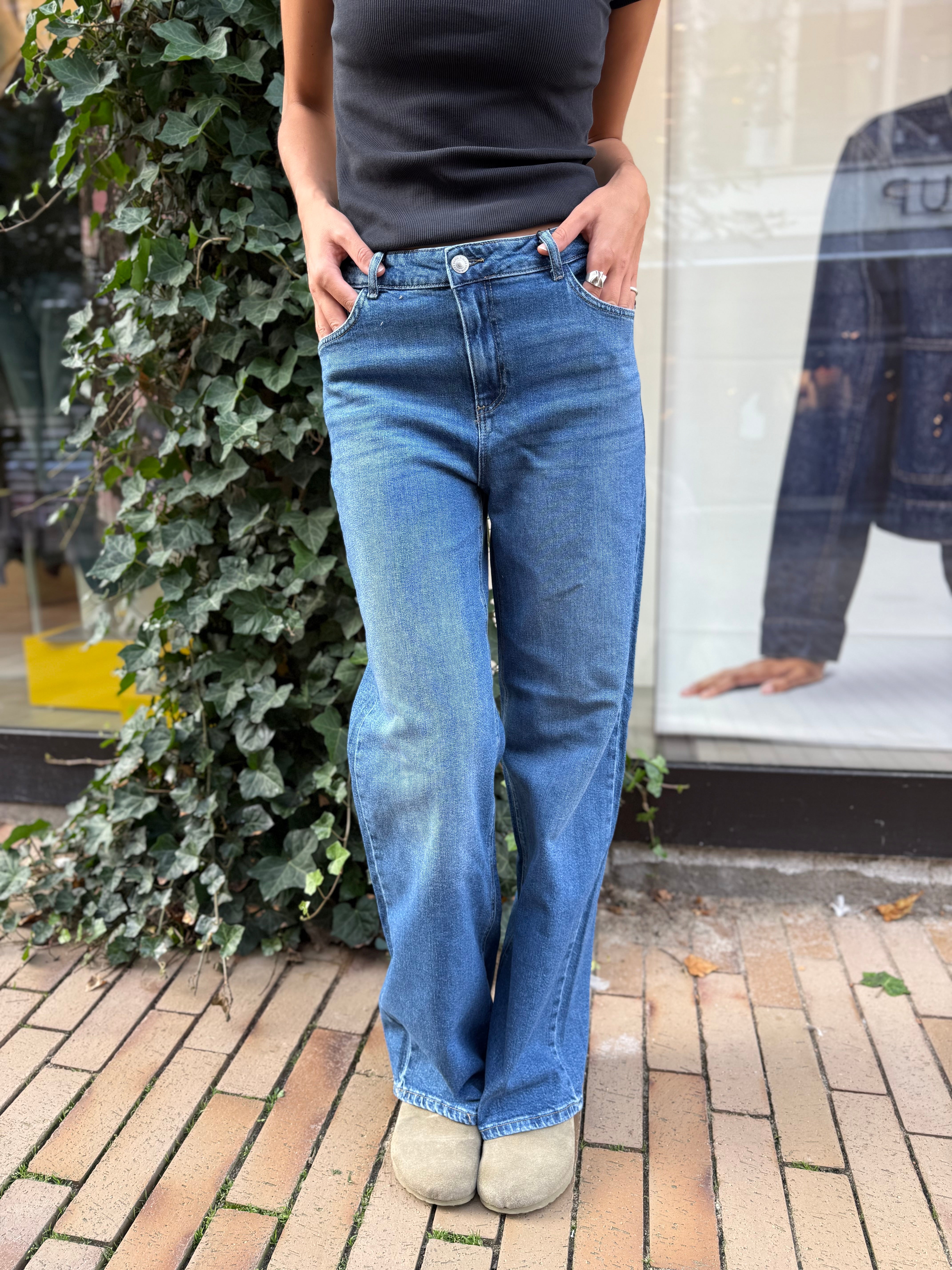 PCSILKE Jeans - Medium Blue Denim